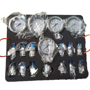 Hydraulic Pressure <strong>Test</strong> Kit 5 Gauges 0-10,000PSI with 32pcs Couplings/Hoses for Excavator Pump Diagnosis - Product Image 4