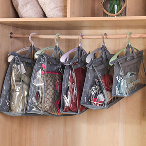 Bolsas a prueba de polvo para bolsos, bolsas colgantes para armarios, protección y almacenamiento de bolsos de cuero impermeables transparentes de PVC. - Product Image 1