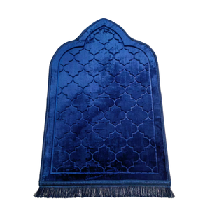 Tappetino da Preghiera Islamico Personalizzato in Morbido Poliestere Raschel, Set Regalo per Casa e Viaggio, Realizzato a Macchina - Product Image 1