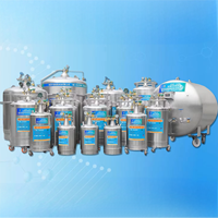Bouteilles de gaz cryogéniques auto-pressurisées de récipient d'azote liquide de stockage de réservoir d'acier inoxydable de YDZ-15 ~ 1000l