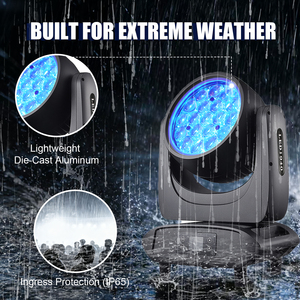 ไฟวอชไลท์กันน้ำ IP65 19x40W แบบเคลื่อนย้ายได้ Kaleidoscope LED RGBW 4in1 ซูม ไฟดีเจ ไฟดิสโก้ ไฟปาร์ตี้ ไฟบาร์ - Product Image 3