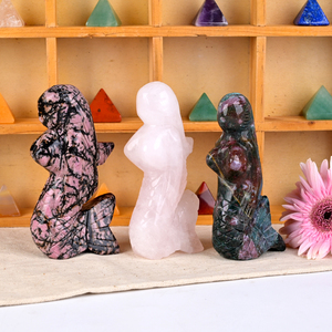 Wholesale Hand Carved Natural Gemstone Figurine Healing <b>Crystal</b> Crafts <b>Crystal</b> Statue for Home Decor - Product Image 4
