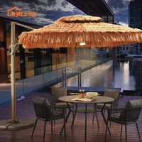 Grand parasol d'extérieur JHR avec pompon, jardin, cour, plage, stand, parasol spécial pour la publicité