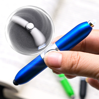 Stylo multifonctionnel 3-en-1 avec fidget spinner, lumière LED pour écrans tactiles, soulagement du stress et écriture nocturne
