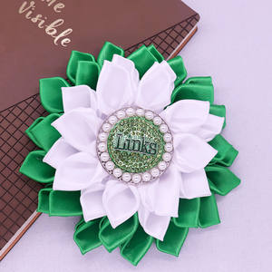 אנחנו נשים אופנתיים האגודה מיוזגת פרחים ירוק ולבן אמייל מכתב קסמי את הקישורים משולבים - Product Image 6