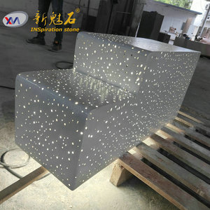 New Stone Building Materials Concrete Leisure Chair 1200*600*500 Illuminated Gray <b>Indoor</b> Outdoor Patio <b>Bench</b> - Product Image 1