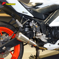 Système d'échappement complet en acier inoxydable à prix de gros Forsound Factory pour Yamaha R3 5HP Power Gain 2015~2021