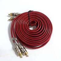 2 RCA - 2 RCA Kablo Altın Kaplama Stereo Ses Video Araç Amplifikatör Kablosu 1m 3m 5m Özelleştirilebilir Uzunluk
