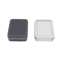 Boîte en étain rectangulaire personnalisée, conteneur métallique durable pour l'emballage alimentaire et cadeaux, recyclable, chic pour le stockage de chocolat et de snacks