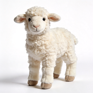 Peluche de Oveja Blanca Realista Personalizado con Material de Poliéster y Relleno de Algodón PP, Tamaños Personalizados, Edredón - Product Image 4