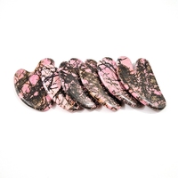 Outil pour le visage Guasha en pierre naturelle, en forme de cœur, en rhodonite, jaspe, Gua Sha, pour le massage du visage, bricolage, vente en gros