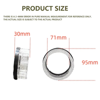 Couvre-phare IDISON 5D-25O DURABLE 2.5" 3.0 12V ANGEL EYES HALO RINGS, compatible universellement avec les voitures, pick-up, SUV et 4x4