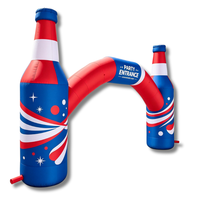 Arche gonflable en forme de bouteille de bière, idéale pour les festivals de musique, les concerts, les fêtes et la décoration d'entrée – Grande vente !