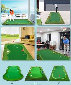 Qualité supérieure 5Ft X 12Ft Gazon artificiel Putting Green Turf Durable Golf Course Portable <span class=keywords><strong>Mini</strong></span> Golf Putting Mat <span class=keywords><strong>Intérieur</strong></span> - Product Image 4