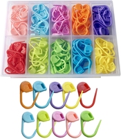 Marqueurs à Points pour Crochet et Tricot, Ensemble d'Outils et Accessoires avec Épingles de Sûreté, Marqueurs de Maille Colorés pour Crochet