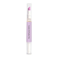 Stylo de soin des ongles 2-en-1 Focstar, à base de plantes naturelles, liquide nourrissant, exfoliation douce, parfum lavande, stylo poussoir à huile pour cuticules