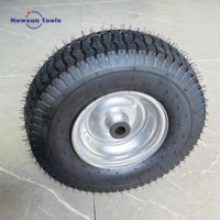 Roue pneumatique en caoutchouc de 13 pouces 5.00-6 pour chariot à main, tondeuse à gazon, épandeur, poussette, pneu métallique gonflable