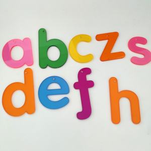 Letras y números acrílicos sin ftalato virgen 100% con servicio de corte para el aprendizaje del alfabeto en el aula de educación temprana - Product Image 2