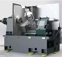 Centre d'usinage CNC Fanuc 220V à double broche de type gang, pour tournage et fraisage, de capacité moyenne