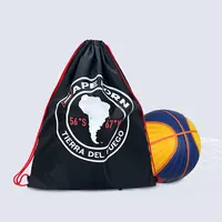 Grand sac à dos de sport à cordon 100% polyester, personnalisé, pas cher