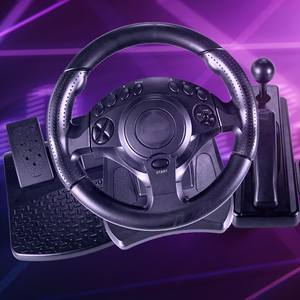 Volant de jeu à haute vibration NS-9877 en promotion, compatible PC, Android, P4 et autres applications multiplateformes - Product Image 1