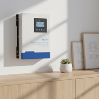 Contrôleur de charge solaire MPPT CHANLLA MY-MPPT120ANB 230V 120A avec écran LCD, communication RS485, efficacité de 95-99% pour les maisons hors réseau