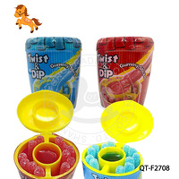 Bonbons gélifiés interactifs Halal BRC en gros avec stylo à bonbons liquides saveur fruitée, friandises moelleuses pour la fête des enfants