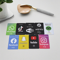 Cartes de visite NFC personnalisées pour les réseaux sociaux, 13,56 MHz, avec paiement et utilisation hôtelière, en PVC, étanches