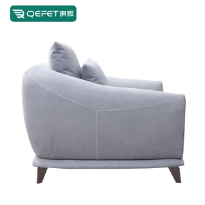 <span class=keywords><strong>Fauteuil</strong></span> compact confortable pour chambre à coucher coin de lecture petite chaise d'appoint en tissu avec rembourrage doux forme carrée pour appartement Villa - Product Image 3