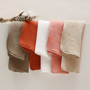 Lot de 5 bavoirs pour bébé en coton biologique, doux, absorbants, en tissu éponge, 4 couches, en mousseline, pour bébé - Product Image 1