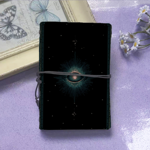 Phong cách cổ điển A6 máy tính xách tay với Tie đóng cửa 80 Sheets món quà tuyệt vời cho cuộc họp kinh doanh ghi chú với tất cả nhìn thấy mắt Sao Khung - Product Image 2