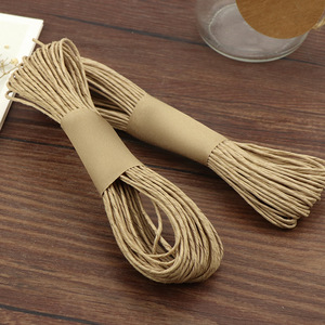 Corde de fil de papier artisanal raphia torsadé Kraft ficelle/cordon pour bricolage cadeau et décoration de la maison pour l'emballage - Product Image 1