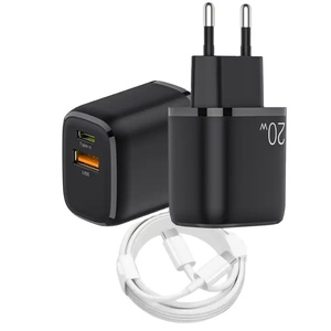 EU REINO UNIDO EUA AU plugue múltiplo padrão CE FCC original dual port usb C carregador de parede PD 20w adaptador de alimentação para telefone móvel