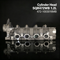 Conjunto de Cabeza de Cilindro de Motor SQR472WB 472-1003016MB Compatible con Chery Karry YoYo YoJi Youya Micro Truck 1.2L DOHC 16V