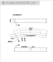 Source de lumière à fond incurvé HBGLX pour vision industrielle, éclairage basse tension CC pour détection de surfaces courbes, compatible CCD/CMOS