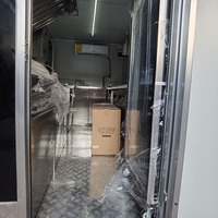 Remorque de camion de crème glacée à usage extérieur en tôle galvanisée certifiée CE, conforme à la norme EPR française, pour la restauration rapide