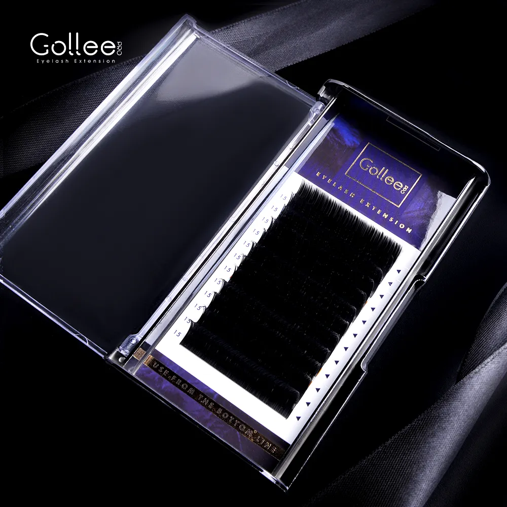 Gollee Koreanische Individuelle Großhandel Wimpern Private Label Diy Matte Hohe Qualität Klassische Silk Wimpern Liefert Lash Erweiterung