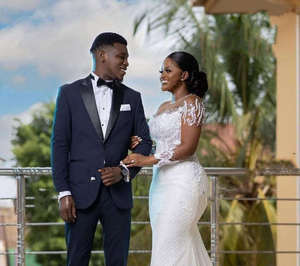 Robe de mariée mariée sirène jupe sexy mariée queue de poisson dame dentelle manches longues blanc ivoire - Product Image 3