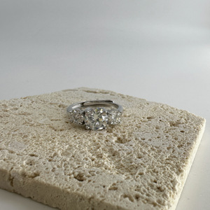 Новое поступление, муассанитовые кольца, 925 стерлингового серебра, лабораторное регулируемое муассанитовое обручальное кольцо, ювелирные изделия для женщин - Product Image 4