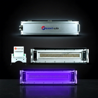 Lampe LED UV violette haute puissance pour le séchage d'emballages flexographiques et d'étiquettes, compatible machines Bobst OMET
