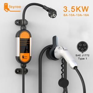 Cargador de Nivel 2 para Vehículos Eléctricos Tipo 2, 3.5KW, Comercial, GBT, con Cables de 5M, Nuevo, Modelo FYE01, Naranja, 16A - Product Image 4