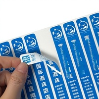 Etiquetas Adhesivas Personalizadas de Doble Capa, Plegables, Impresión a Todo Color de Ocho Colores, Transparentes por Ambos Lados