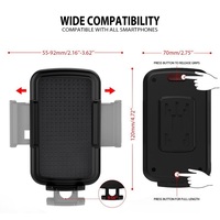 Support de téléphone pour voiture, pour tableau de bord, rotatif à 360 degrés, support de téléphone portable lavable pour voiture, compatible avec les smartphones et les appareils GPS