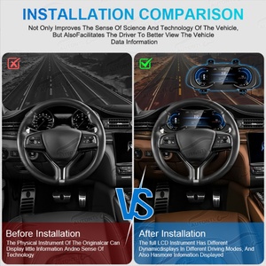 Navihua 12.3 Inch <b>Car</b> <b>Digital</b> Cluster LCD Dashboard Panel Instrument Panel <b>Speedometer</b> <b>for</b> Maserati Quattroporte 2013-2020 - Product Image 3