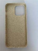Casing HP Anti-Shock dengan Cetak UV Custom, Bahan Jerami Gandum, Emboss, untuk 13/14 Pro Max, Ramah Lingkungan