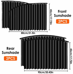 Parasoles Ajustables para Ventanas de Coche, <span class=keywords><strong>Bloqueador</strong></span> Solar para Ventanas de Coche, Parasol Adhesivo, Cubierta Protectora, Visera - Product Image 2