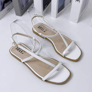 Zapatillas de mujer con tacón grueso, estilo hada, con hebilla, suela de goma, parte superior de malla, forro de piel sintética, cálidas, para verano, moda, colores mixtos - Product Image 2