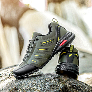 Zapatos de Senderismo para Hombre, Parte Superior Sintética, Entresuela de EVA, Suela de Goma Antideslizante, Transpirables, Ligeros, Resistentes a la Abrasión, Todos los Zapatos - Product Image 2