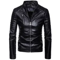 Jaqueta de couro pu lavado para motocicleta, casaco masculino com gola, cor sólida, tamanho grande, outono 2022