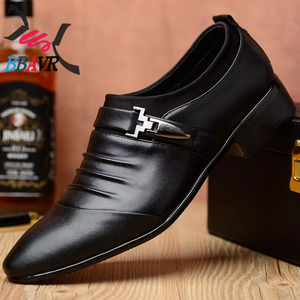 Zapatos de Cuero para Hombre, Grandes, Transpirables y Cómodos, con Suela Suave, Resistentes al Desgaste, Antideslizantes, con Punta en Pico, para Negocios - Product Image 1